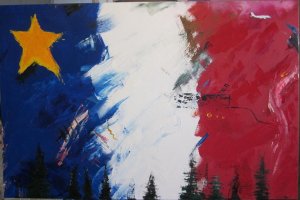 Drapeau acadien 7 - Michel Thériault