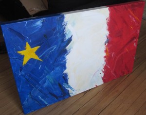 Drapeau acadien - Michel Thériault 3