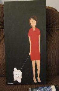 Femme avec un chien 2-MT