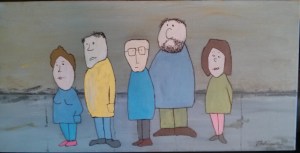 Gens sur le trottoir - Michel Thériault