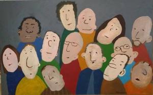 Groupe de gens - Michel Thériault