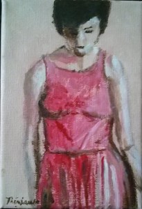 Jeune femme en robe d'été - Michel Thériault