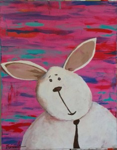lapin-a-cravate-sur-fond-psychedelique-michel-theriault
