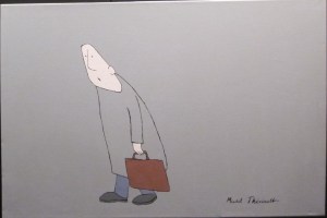 Le passant -Michel Thériault - acrylique sur toile