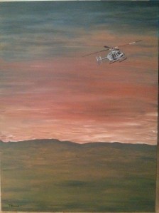 L'hélicoptère -Michel Thériault