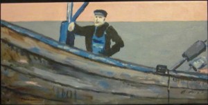 Pêcheur sur son bateau