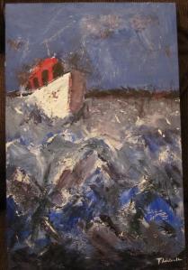 Tempête au large -MThériault - impro
