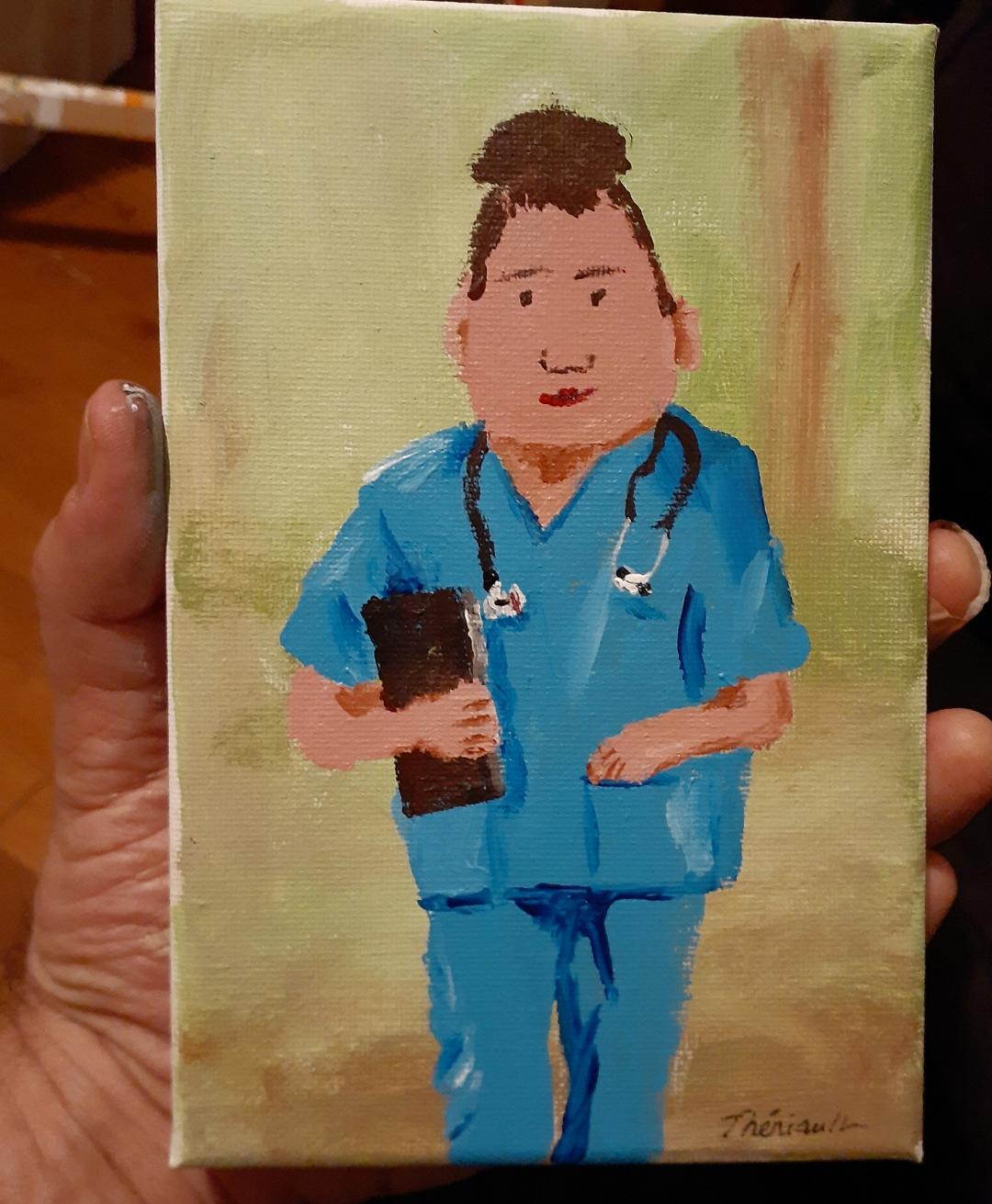 Infirmière au poste - Michel Thériault