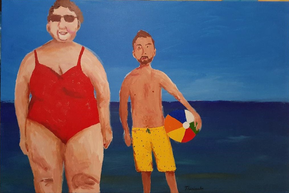 Couple à la plage - Michel Thériault